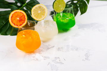 Tropical summer cocktails