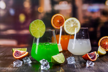 Tropical summer cocktails