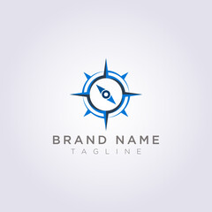 Design a compass logo with a modern style for your business or brand