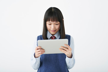 Fototapeta premium 女子高校生