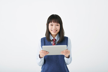 Naklejka premium 女子高校生