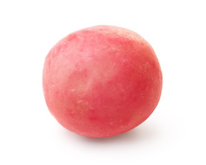  Single pink chewing gum ball