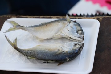 Mackerel fish steamed delicious at street food