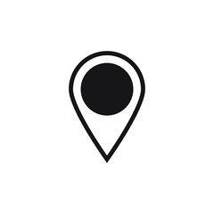 Maps pin. Location map icon.