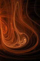 Fiery, abstract geometric background symbolizing the hot lines of fire - a feeling of love for a person.