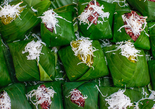 Rice sold in a market, Thakhek, Laos