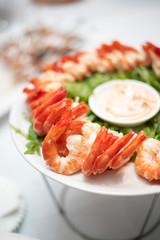 Salad with shrimps