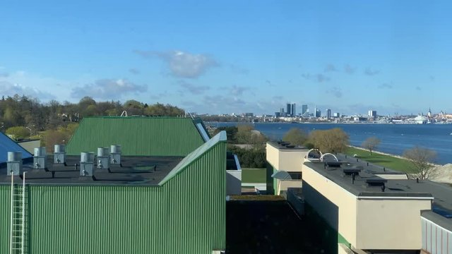 Tallin city view time lapse