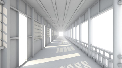 Hallway 3d Render