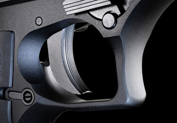Dark automatic pistol trigger