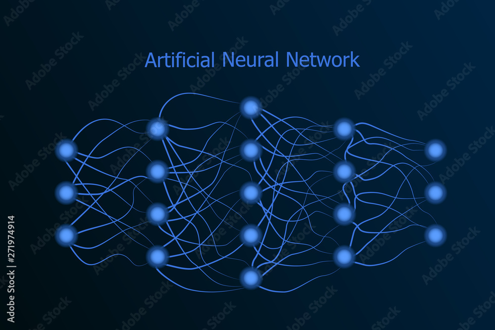 Aufkleber Neural network model with real synapses between neurons