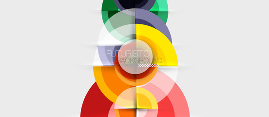 Obraz premium Geometric design abstract background - circles