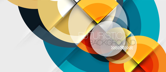 Geometric design abstract background - circles