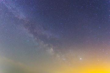 night sky with milky way, natural background