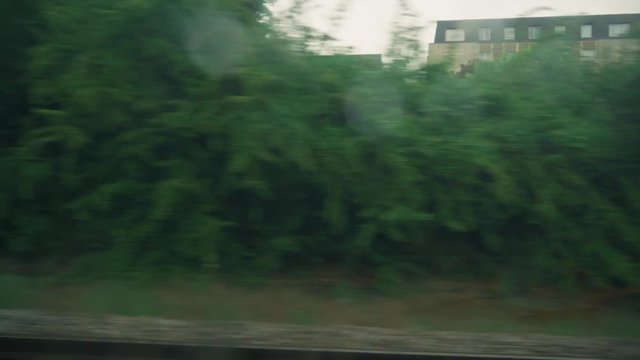 Driving By Train From Paris To Versailles, France - graded version