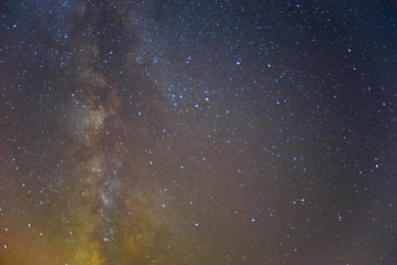 night sky with milky way, natural background