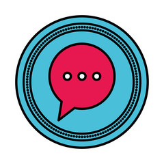 speech bubble message isolated icon