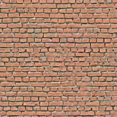 Fototapeta premium The wall is made of red brick .Texture or Background.