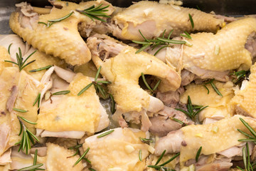 Baked chicken legs with rosemary