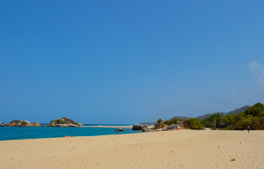 beautiful tropical beach paradise in the caribbean