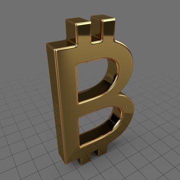 Gold bitcoin symbol