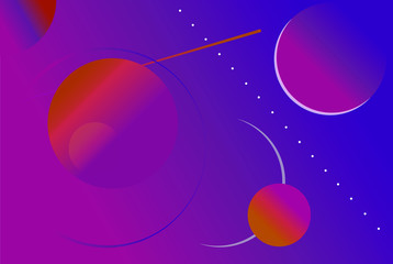 abstract violet background in the form of space