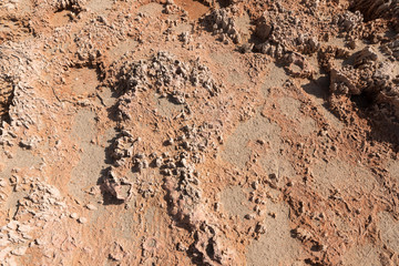 Red ground texture top view