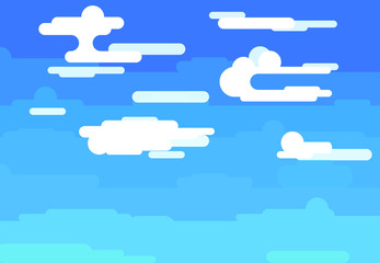 background of the day sky with clouds