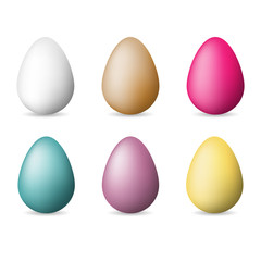 Colored eggs for Easter celebration vector illustration