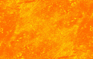 yellow orange paint background texture with grunge brush strokes
