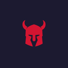 Helmet with horns, vector art