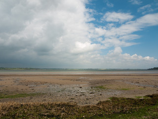 Beautiful harbour landscape scene outside summer bar coast