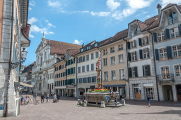 Fototapeta na wymiar Panorama de Soleure - Solothurn