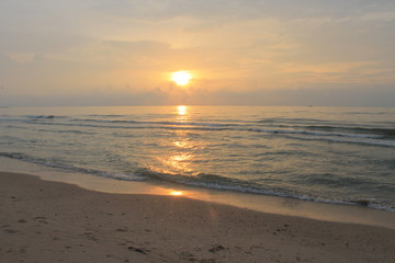 sunset on beach