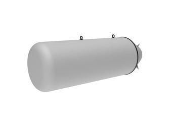 Aerial Bomb on white background. 3d illustration