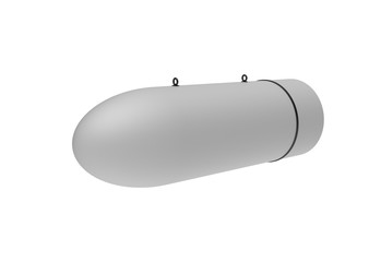 Aerial Bomb on white background. 3d illustration