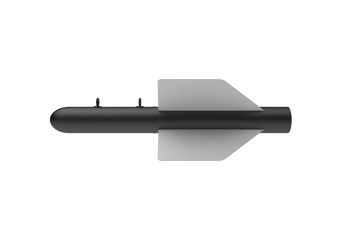 Aerial Bomb on white background. 3d illustration