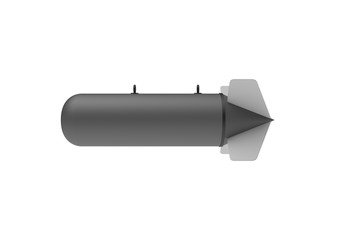 Aerial Bomb on white background. 3d illustration