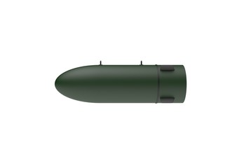 Aerial Bomb on white background. 3d illustration