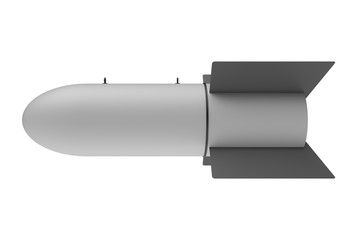 Aerial Bomb on white background. 3d illustration