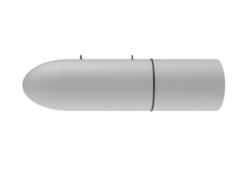 Aerial Bomb on white background. 3d illustration