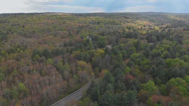 Beautiful mountains landscape in Pocono Mountains Pennsylvania USA