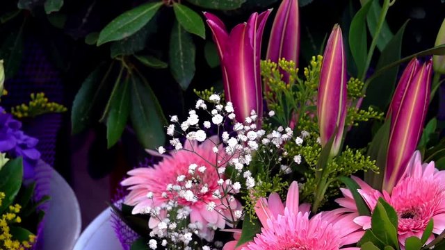 Wedding or Special Days Bouget Composition of Flowers 