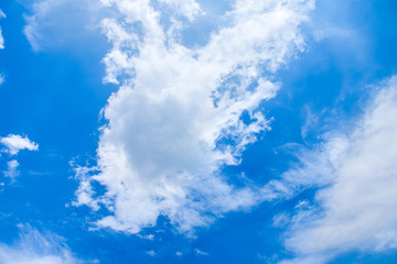 Fototapeta na wymiar Beautiful blue sky and with white cloud. summer background 