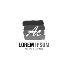 AC Letter Logo Design. Creative Modern AC Letters Icon Illustration