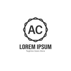 AC Letter Logo Design. Creative Modern AC Letters Icon Illustration