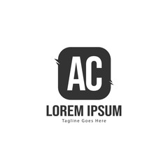 AC Letter Logo Design. Creative Modern AC Letters Icon Illustration