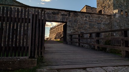 Fototapeta na wymiar old fortress walls