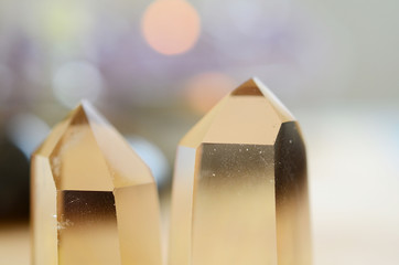 Crystal Citrine Towers, healing crystal towers, golden crystal points. Beautiful clear crystal...