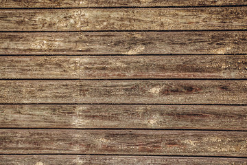 Brown wood texture. Abstract background, empty template. Old crackled wooden texture